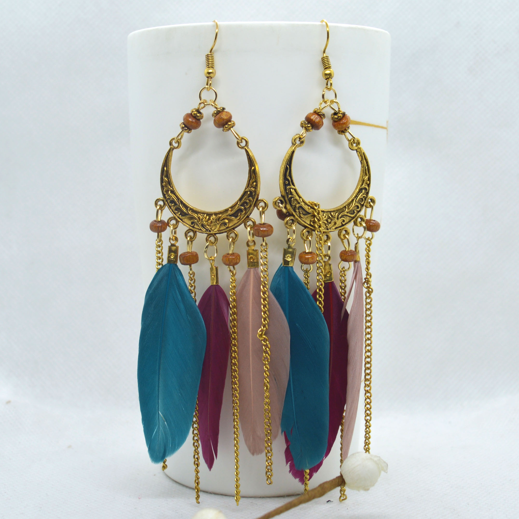 boho style earrings