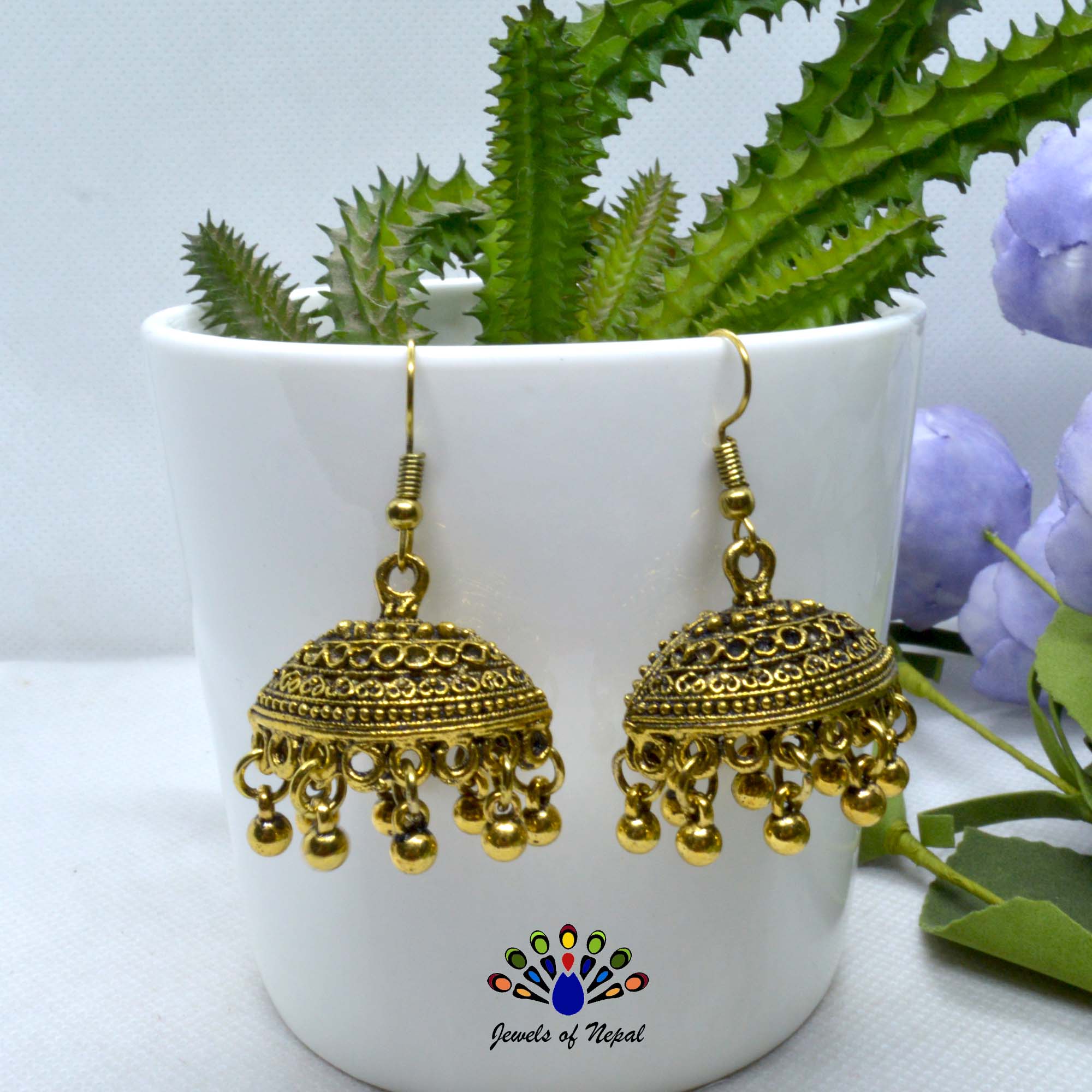 pinjara gold earrings