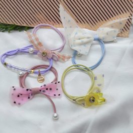 Cute Aesthetic Hair Tie For Women- Pack of 5