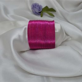 Jewels of Nepal Magenta Bangles / Chura / Churi For Women- 2 dozens (24pcs)