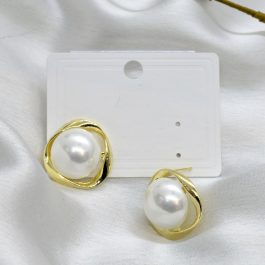 Jewels of Nepal Faux Pearl Stud Earrings for Women