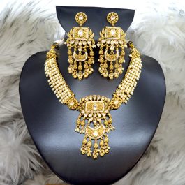 Jewels of Nepal Brass Temple Jewelry Set for Women