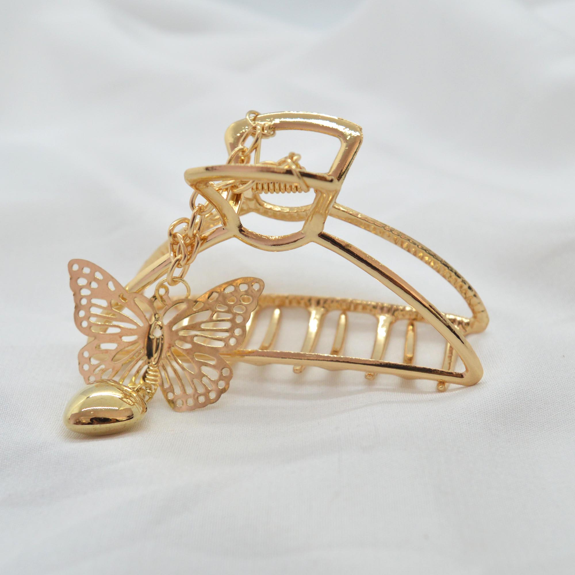 Jewels Of Nepal New Butterfly Designed Metal Hair Claw Clip For Women - Image 8