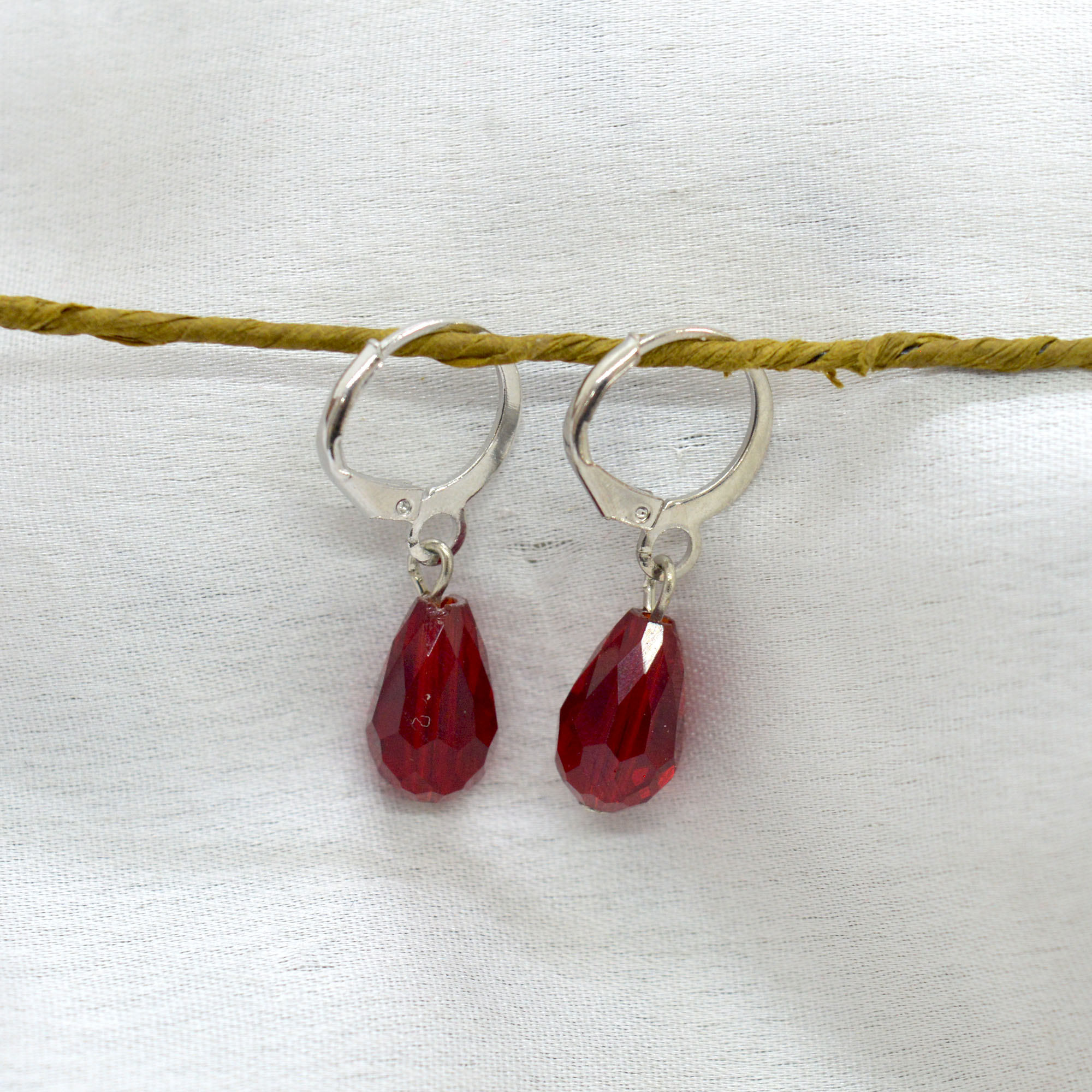 Jewels of Nepal Multi Coloured Crystal Drop Juli Earrings for Women - Image 15