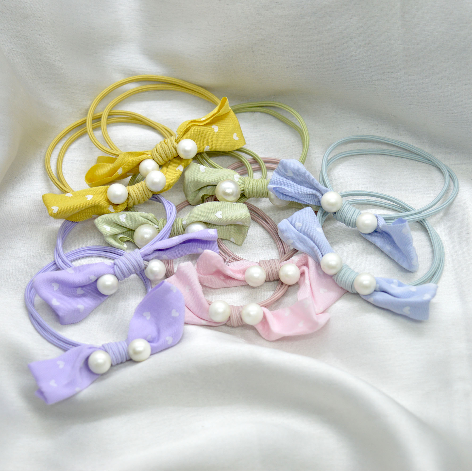 Jewels of Nepal Cute Assorted Color Hair Tie For Girls- Pack of 2 - Image 2