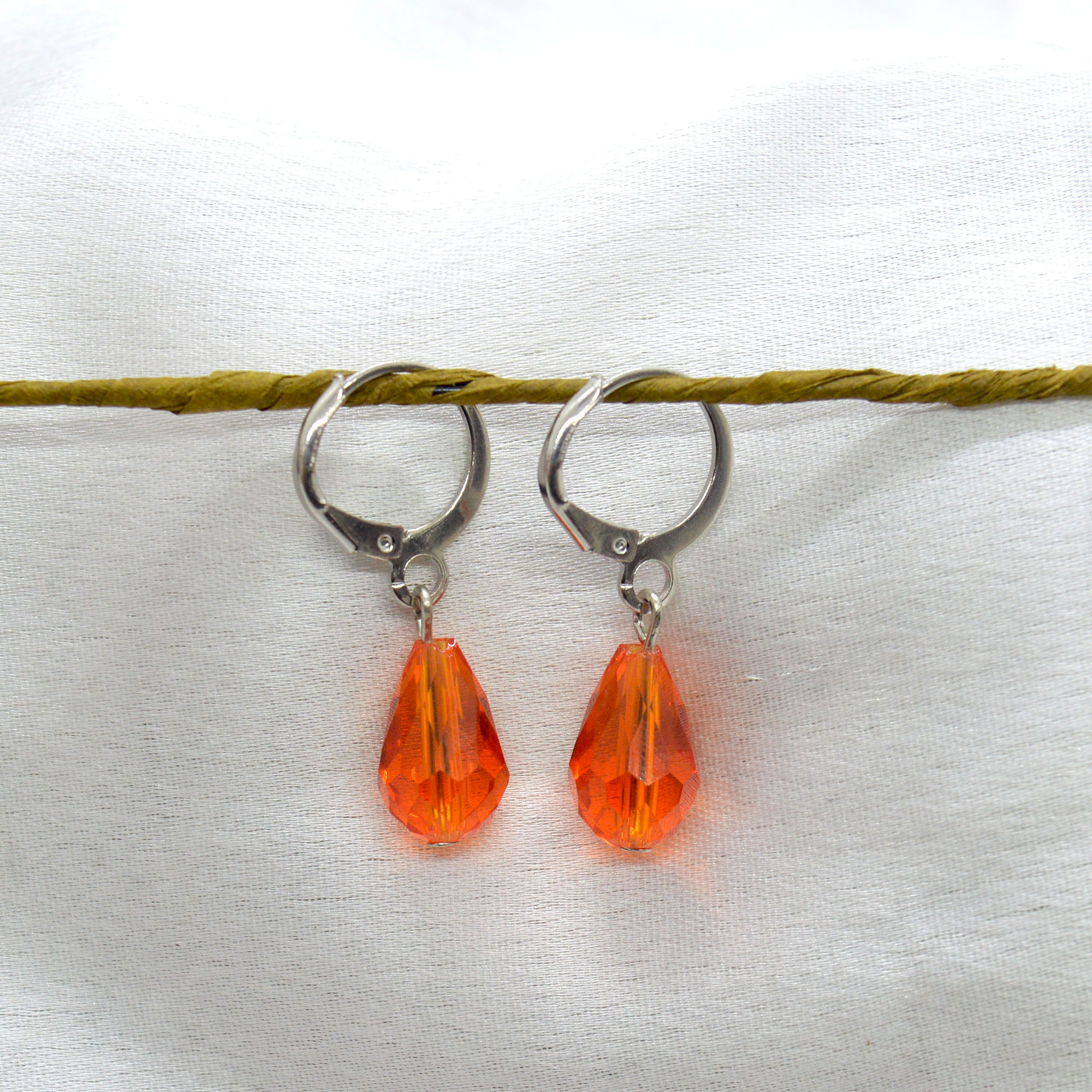 Jewels of Nepal Multi Coloured Crystal Drop Juli Earrings for Women - Image 10