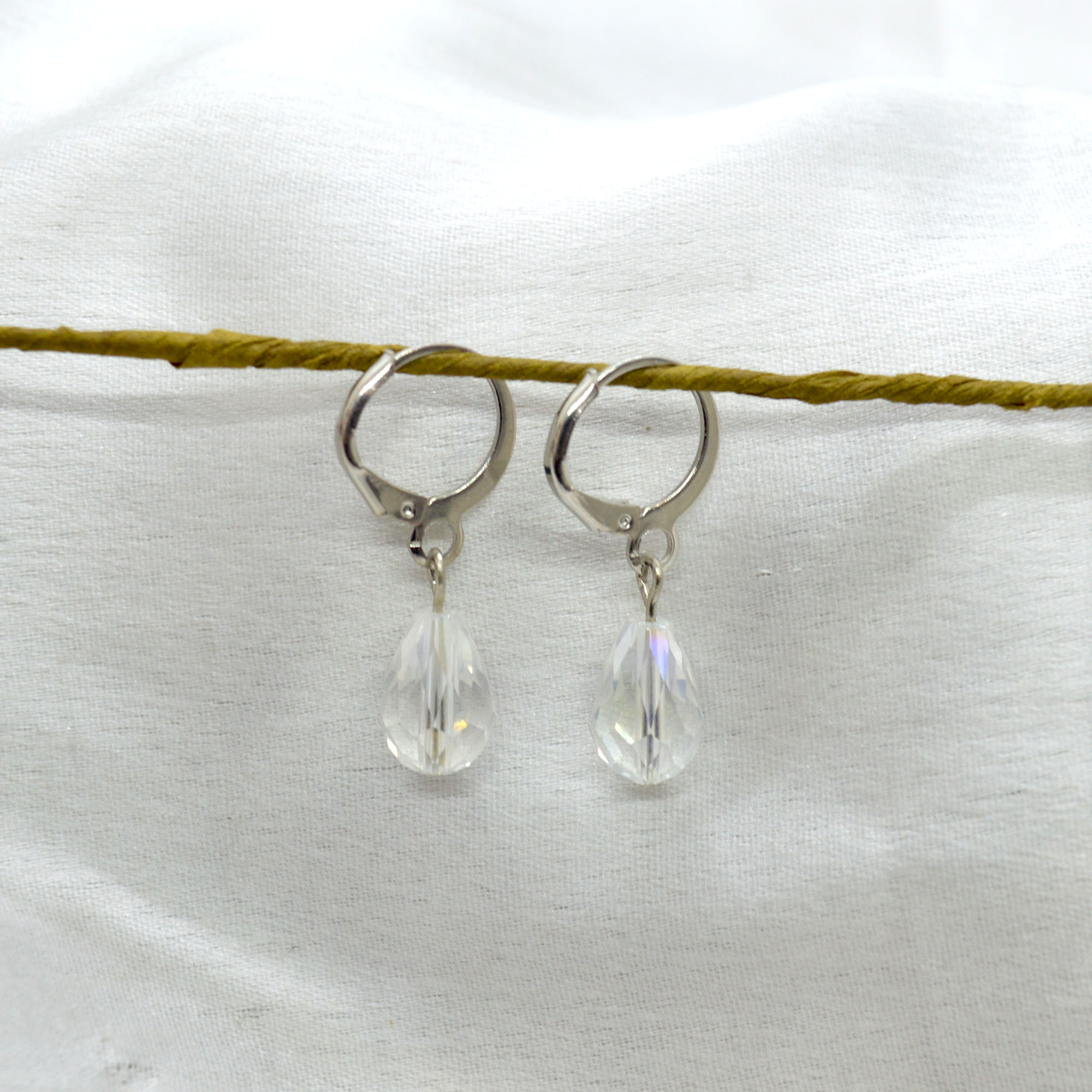 Jewels of Nepal Multi Coloured Crystal Drop Juli Earrings for Women - Image 6
