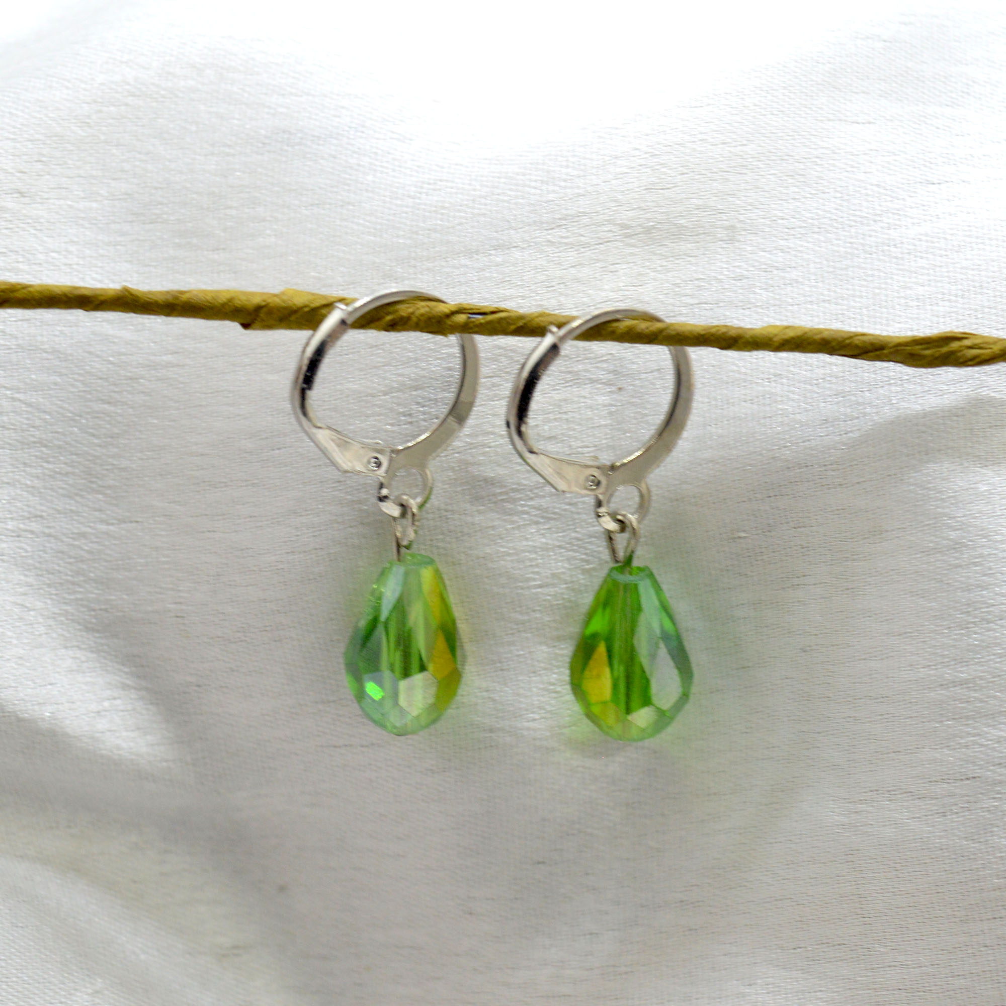 Jewels of Nepal Multi Coloured Crystal Drop Juli Earrings for Women - Image 14