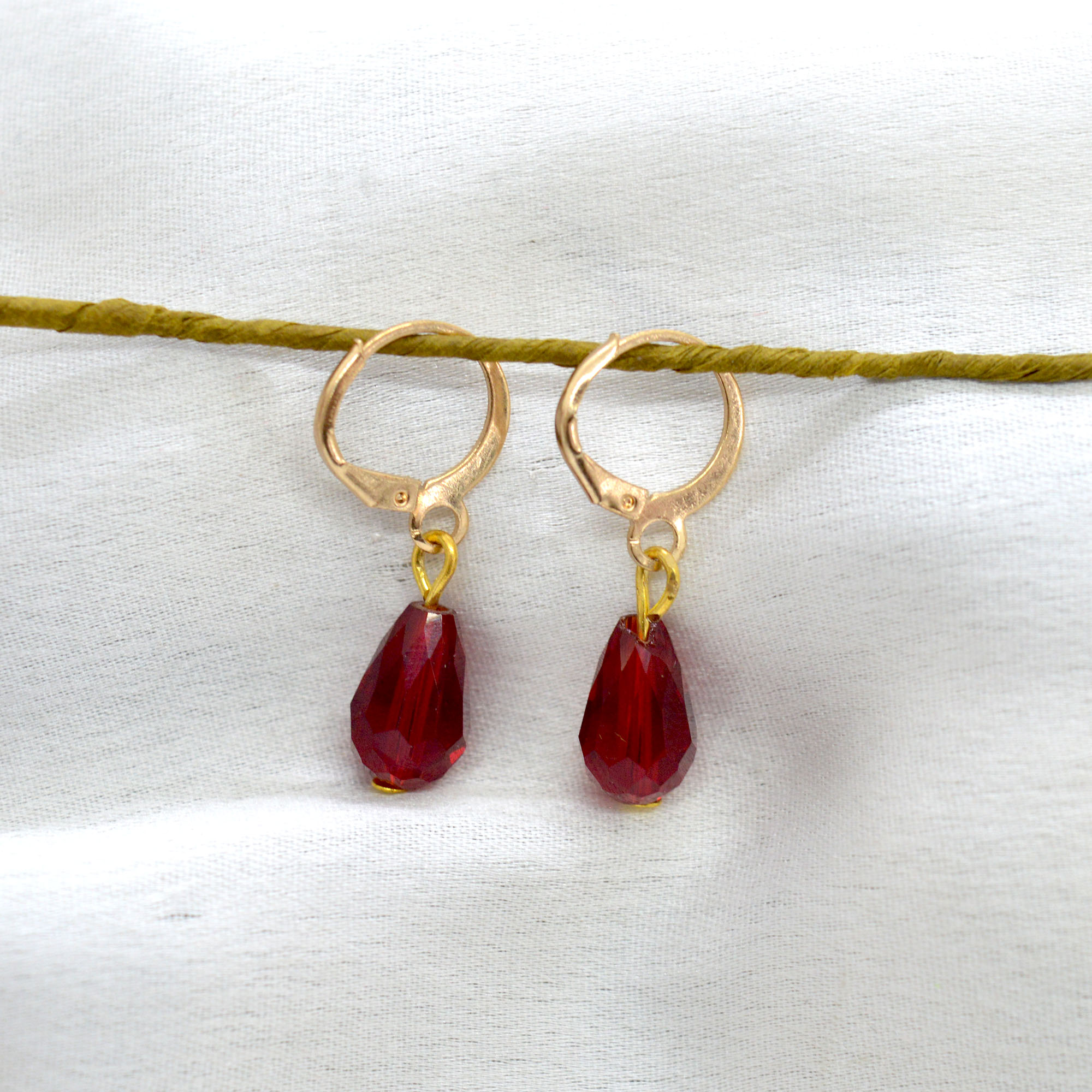 Jewels of Nepal Multi Coloured Crystal Drop Juli Earrings for Women - Image 9