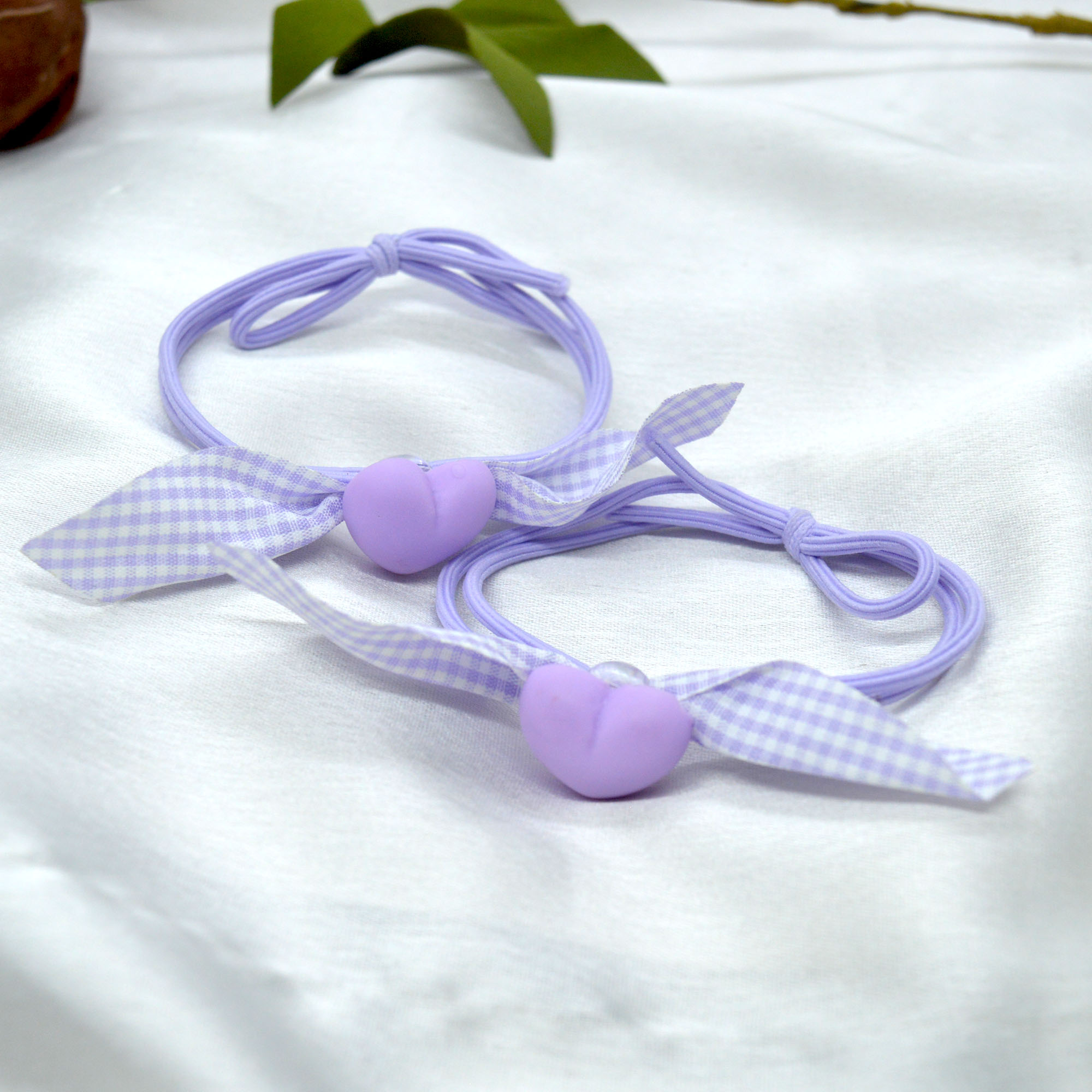 Jewels of Nepal Cute Assorted Color Hair Tie For Girls- Pack of 2 - Image 7