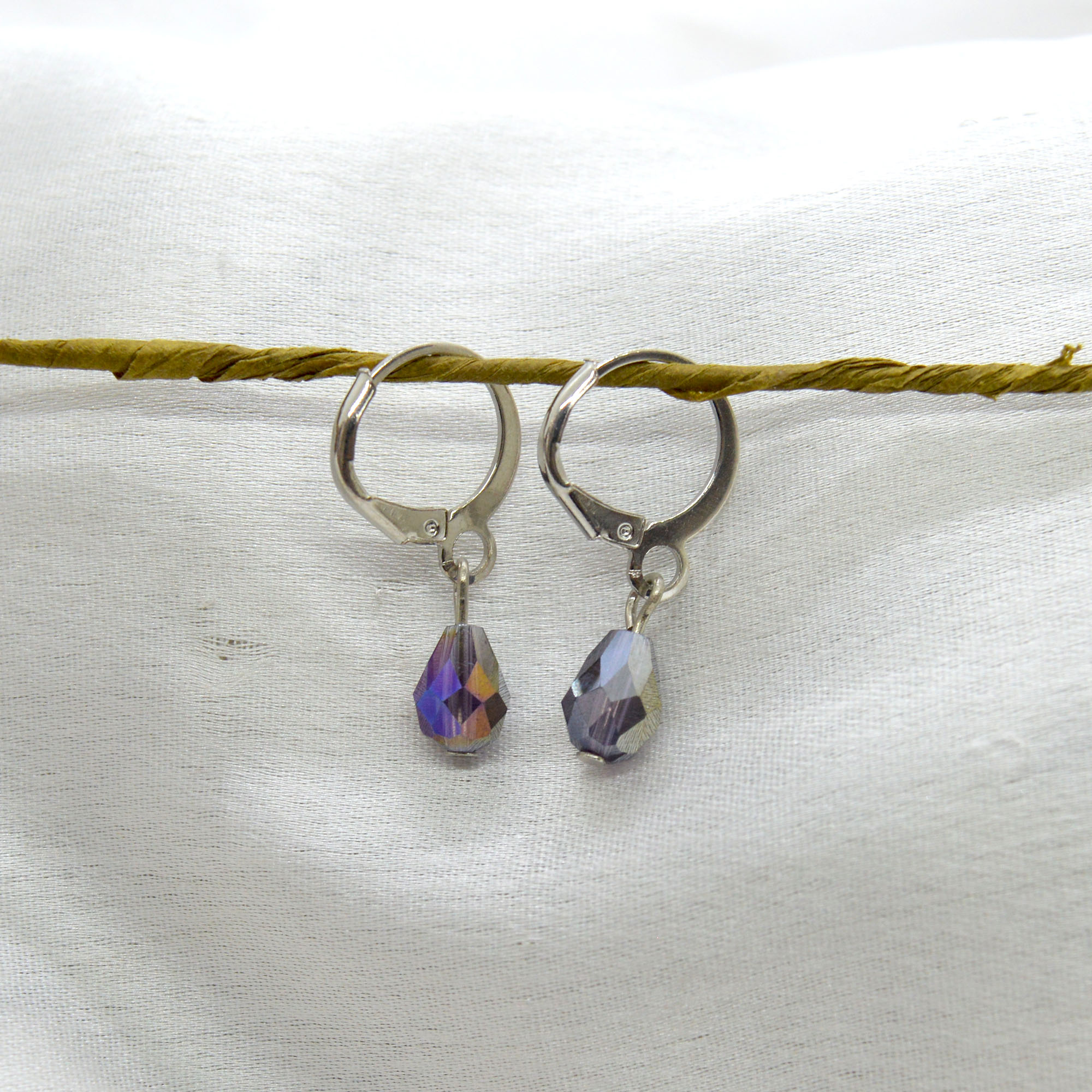 Jewels of Nepal Multi Coloured Crystal Drop Style Juli Earrings for Women - Image 5