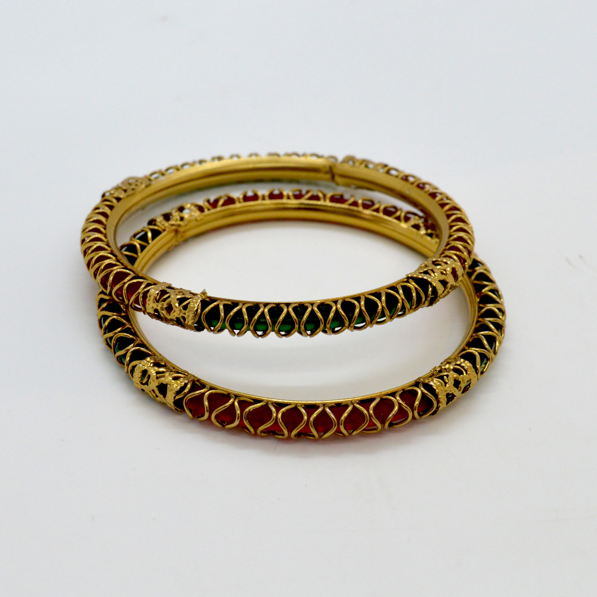 Jewels of Nepal Multi Coloured Metal Bangles/Bala for Women - Image 2