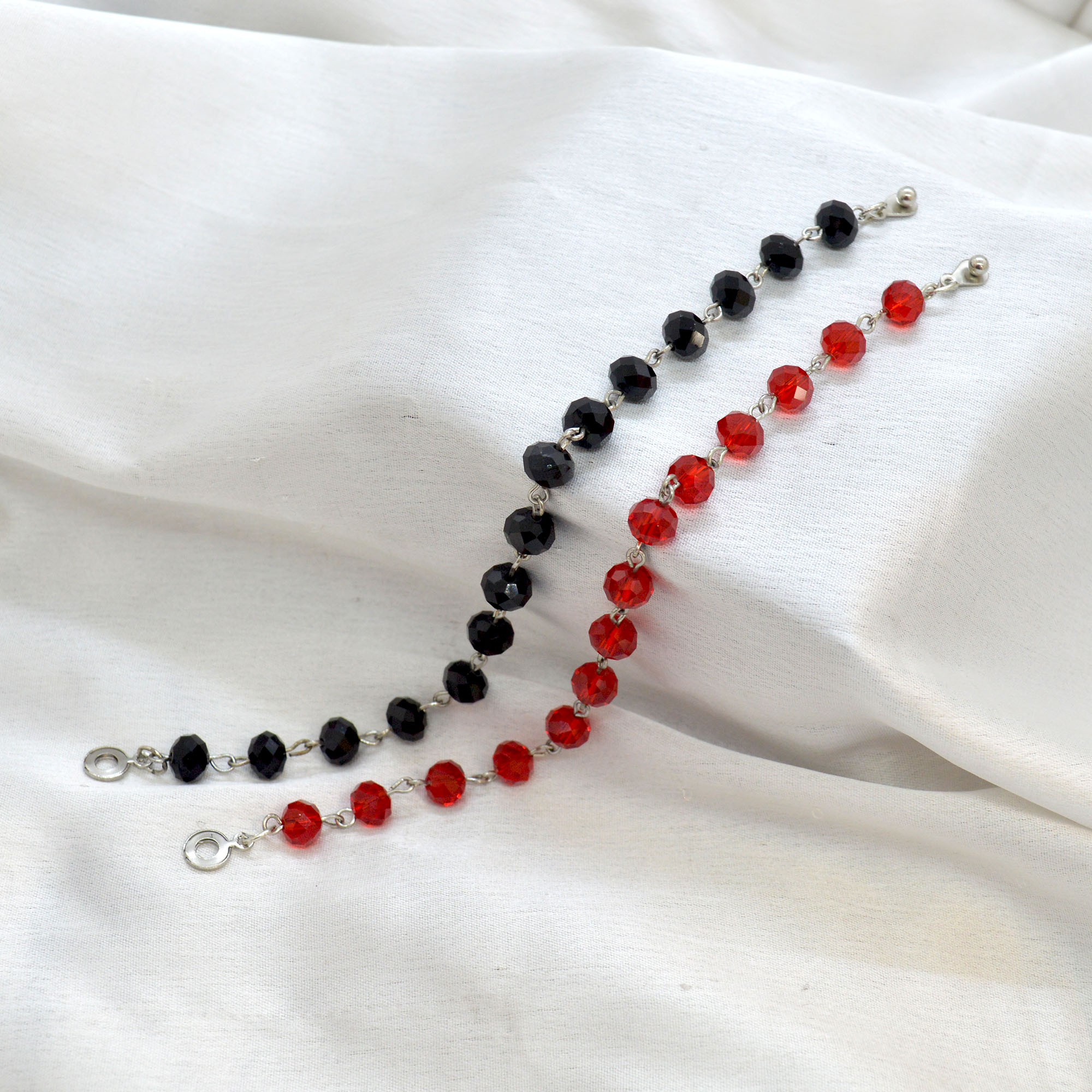 Jewels of Nepal Faux Crystal Beaded Customizable Bracelet For Women - Image 2