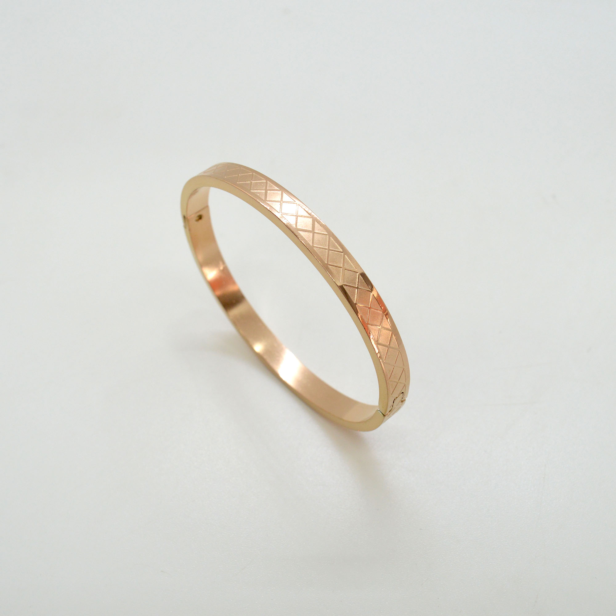 Jewels of Nepal Stainless Steel Bracelet (Lock Style) for Unisex