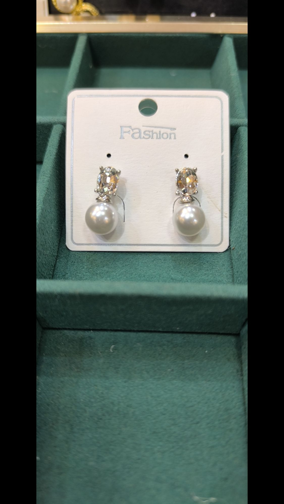 Jewels of Nepal Korean Simulated Pearl Ear Studs - Image 2
