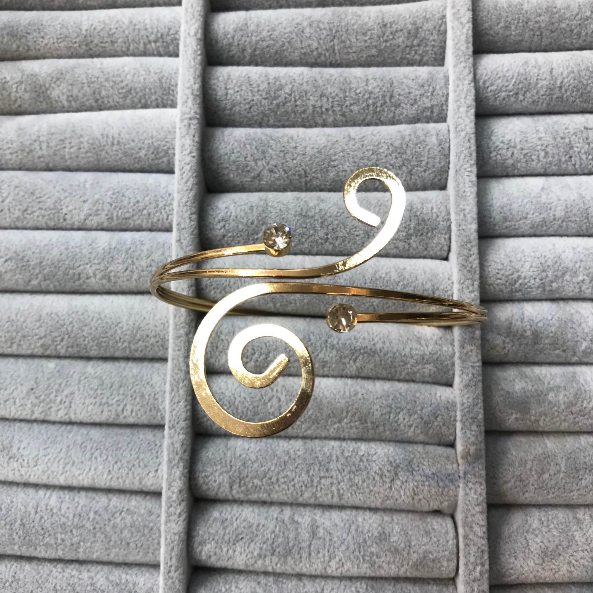 Jewels of Nepal Stainless Steel Upper Arm Band / Arm Cuff for Women - Image 7