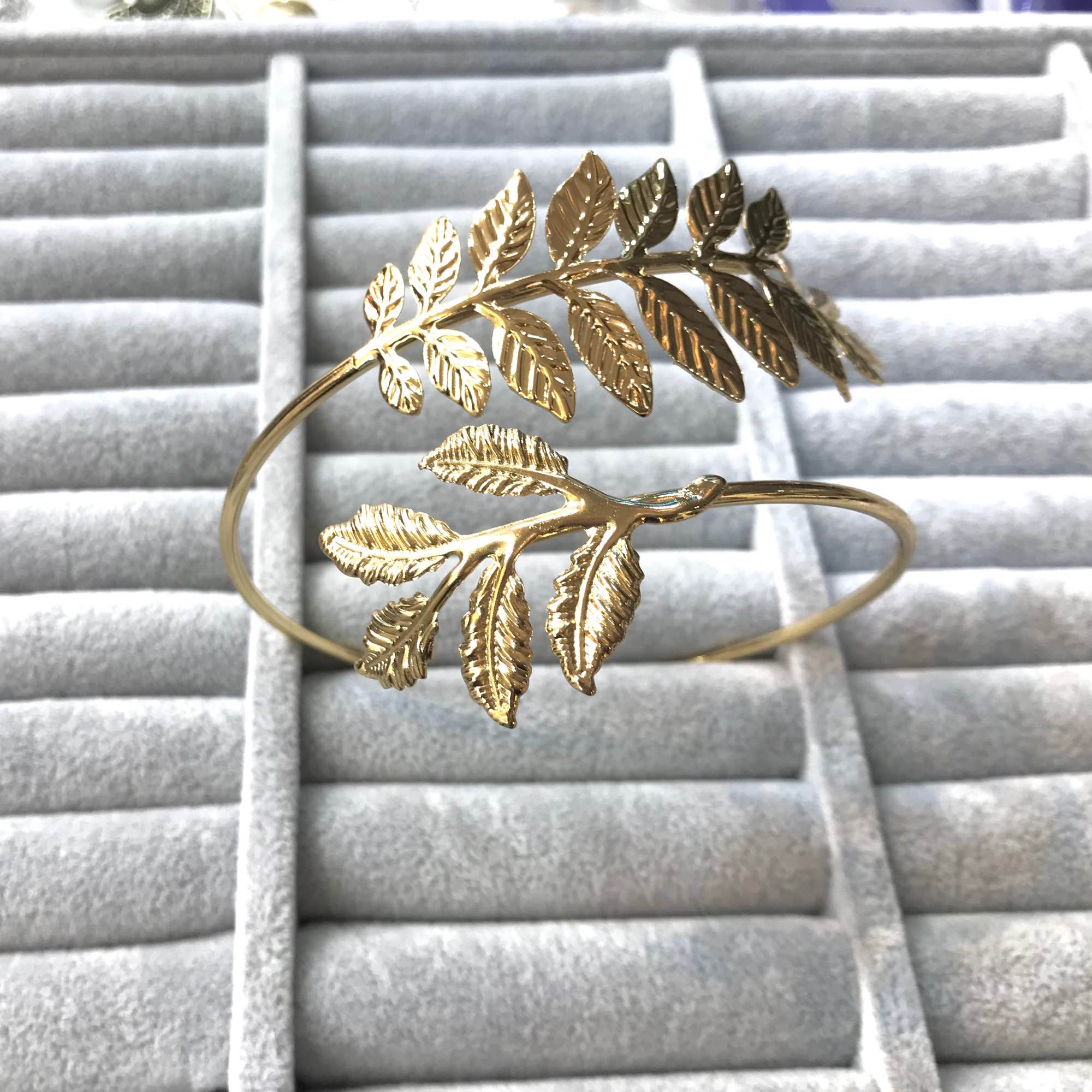 Jewels of Nepal Stainless Steel Upper Arm Band / Arm Cuff for Women - Image 9