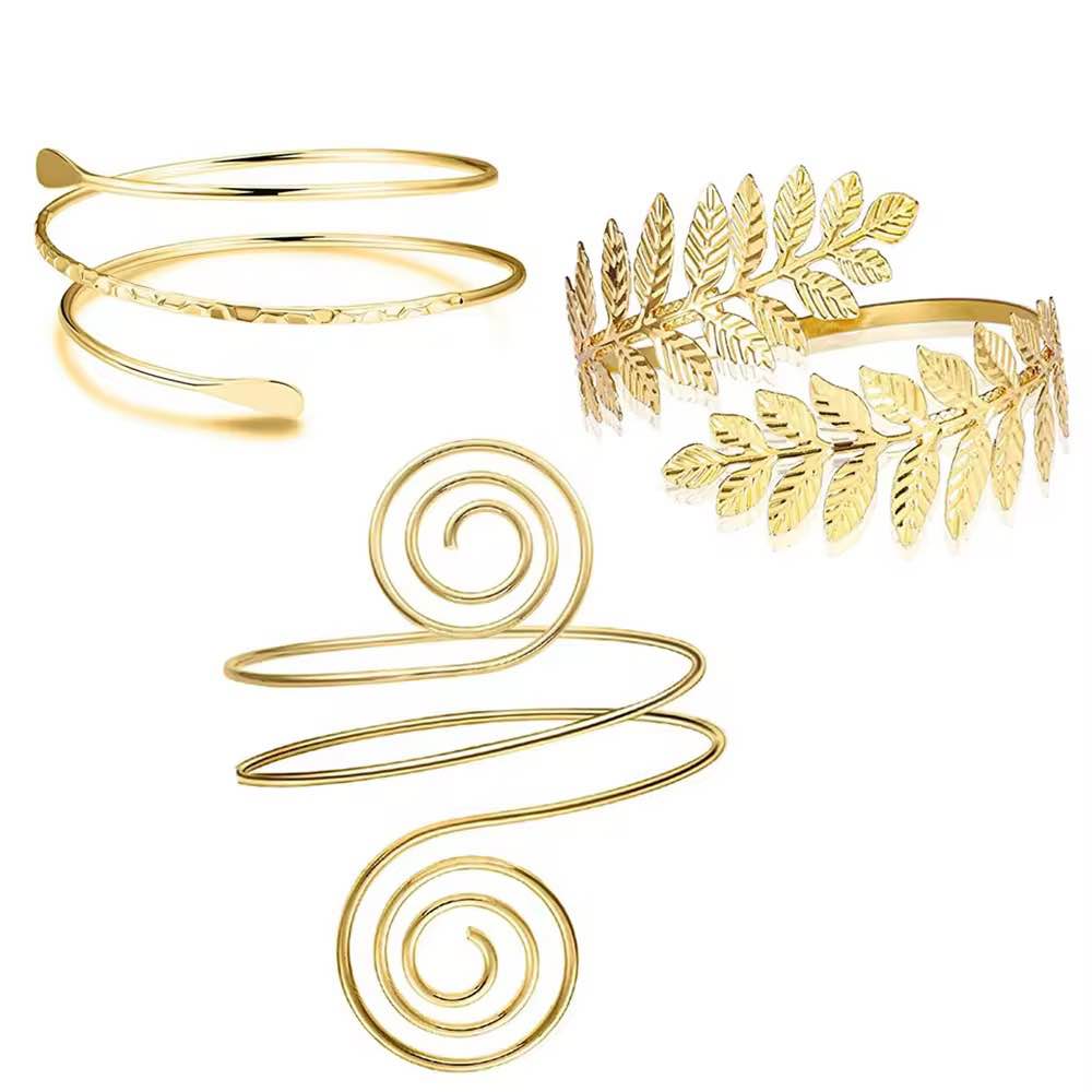 Jewels of Nepal Stainless Steel Upper Arm Band / Arm Cuff for Women - Image 2