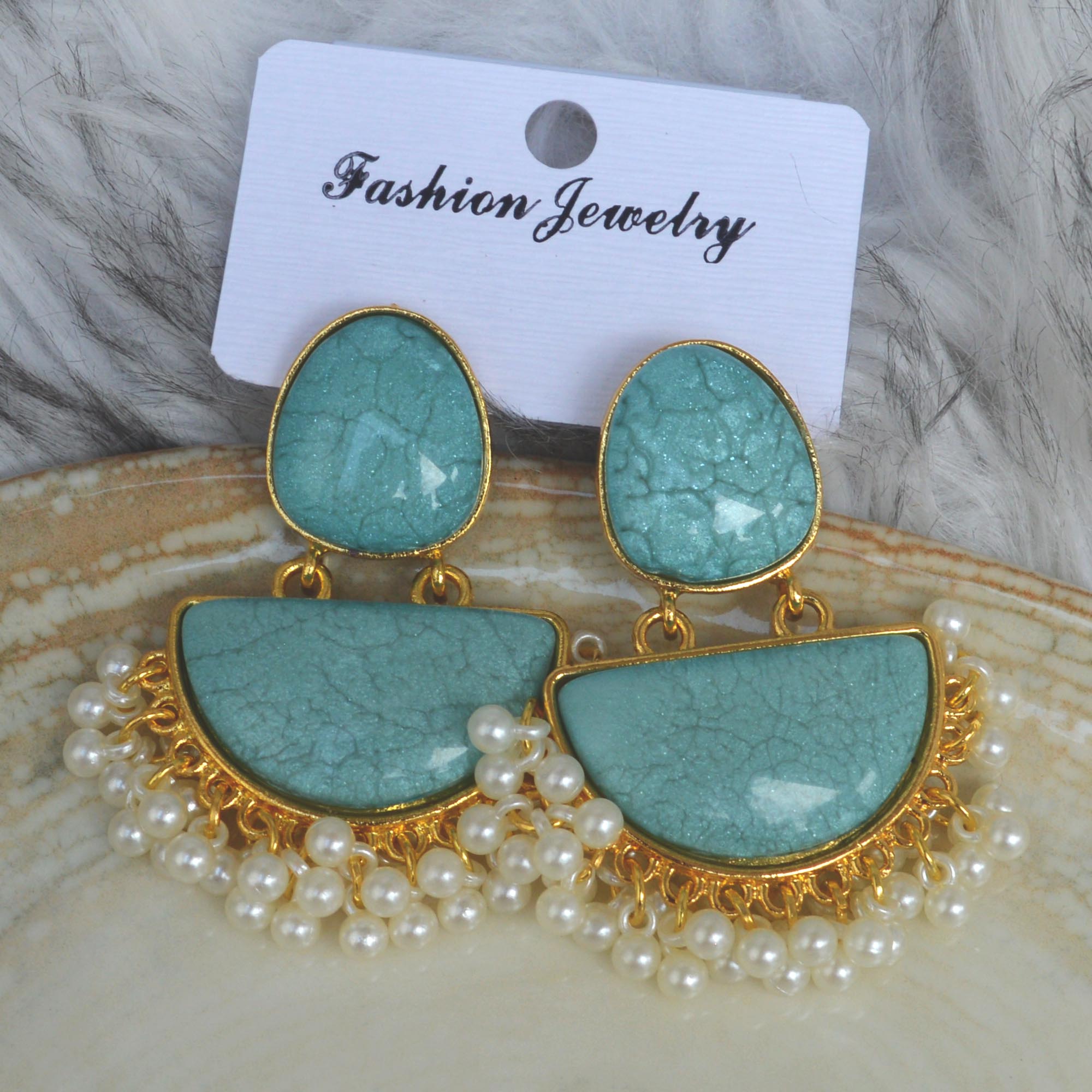 Jewels Of Nepal New Design Beads Fringe Earrings For Women - Image 3