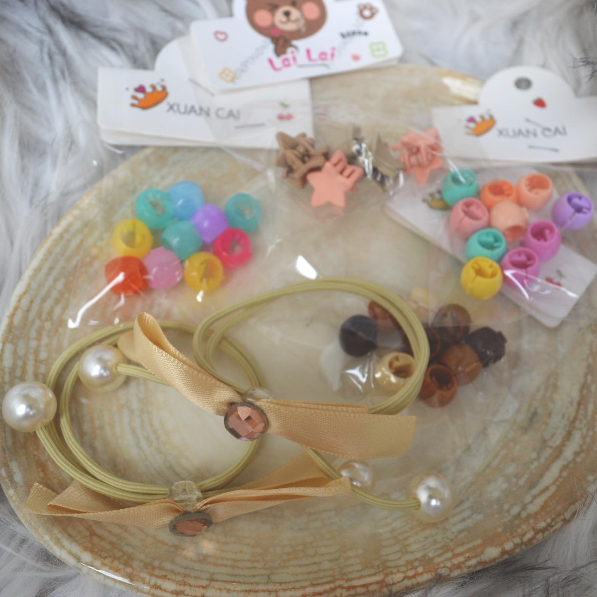 Jewels of Nepal Multi Colored Small Hair Accessories Set For Kids- Pack of all - Image 7