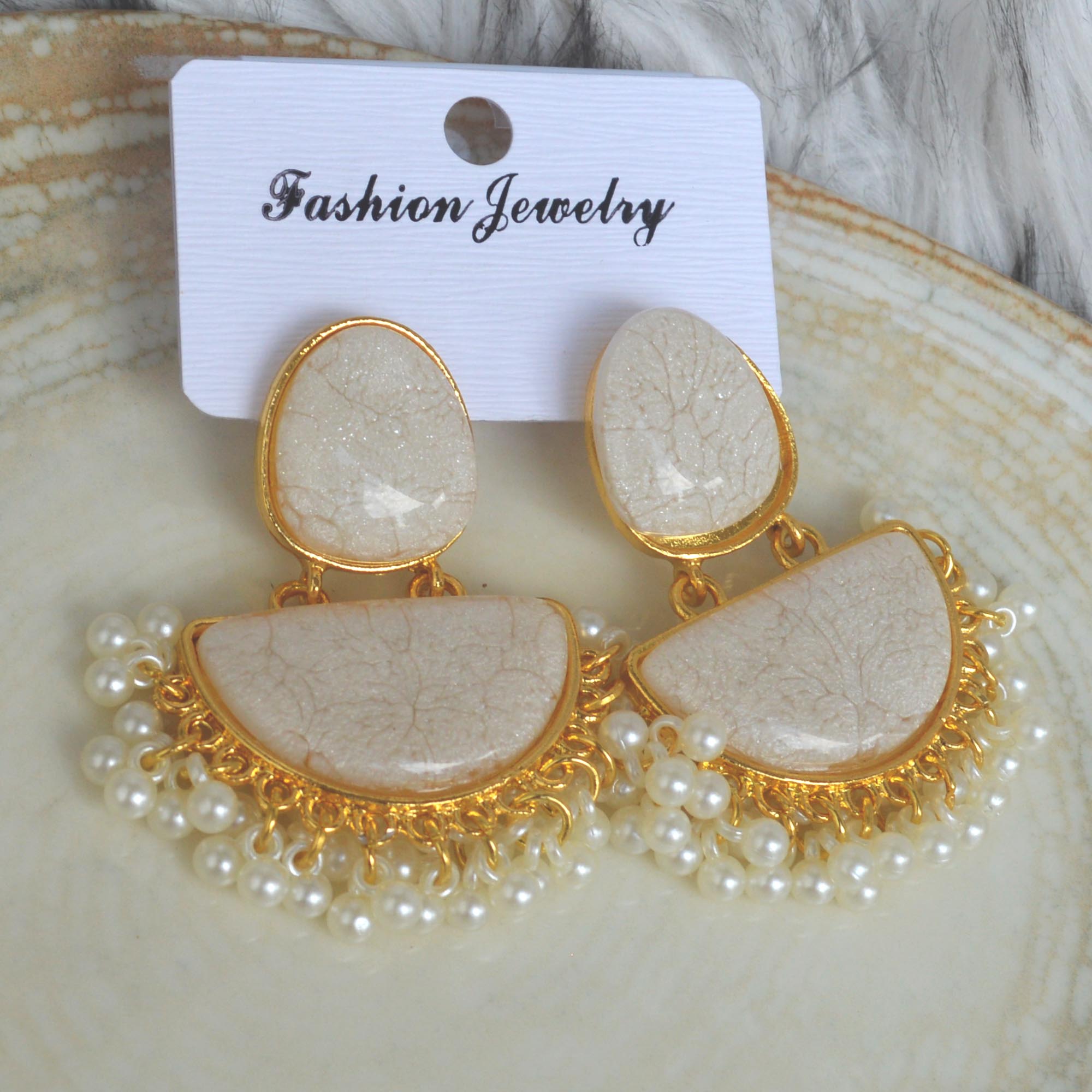 Jewels Of Nepal New Design Beads Fringe Earrings For Women - Image 4