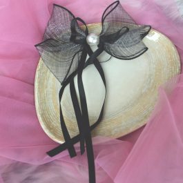 Jewels of Nepal Silk Bow Clip for Women