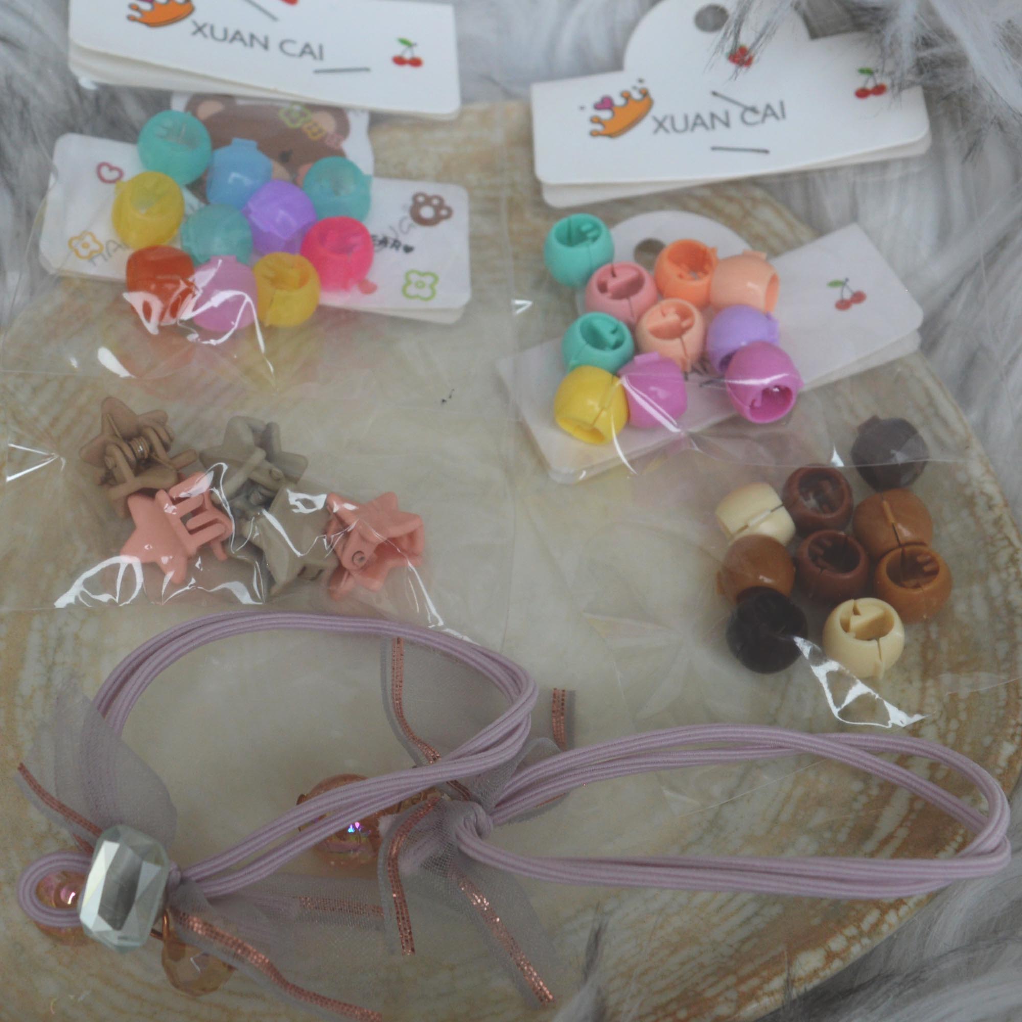 Jewels of Nepal Multi Colored Small Hair Accessories Set For Kids- Pack of all - Image 4