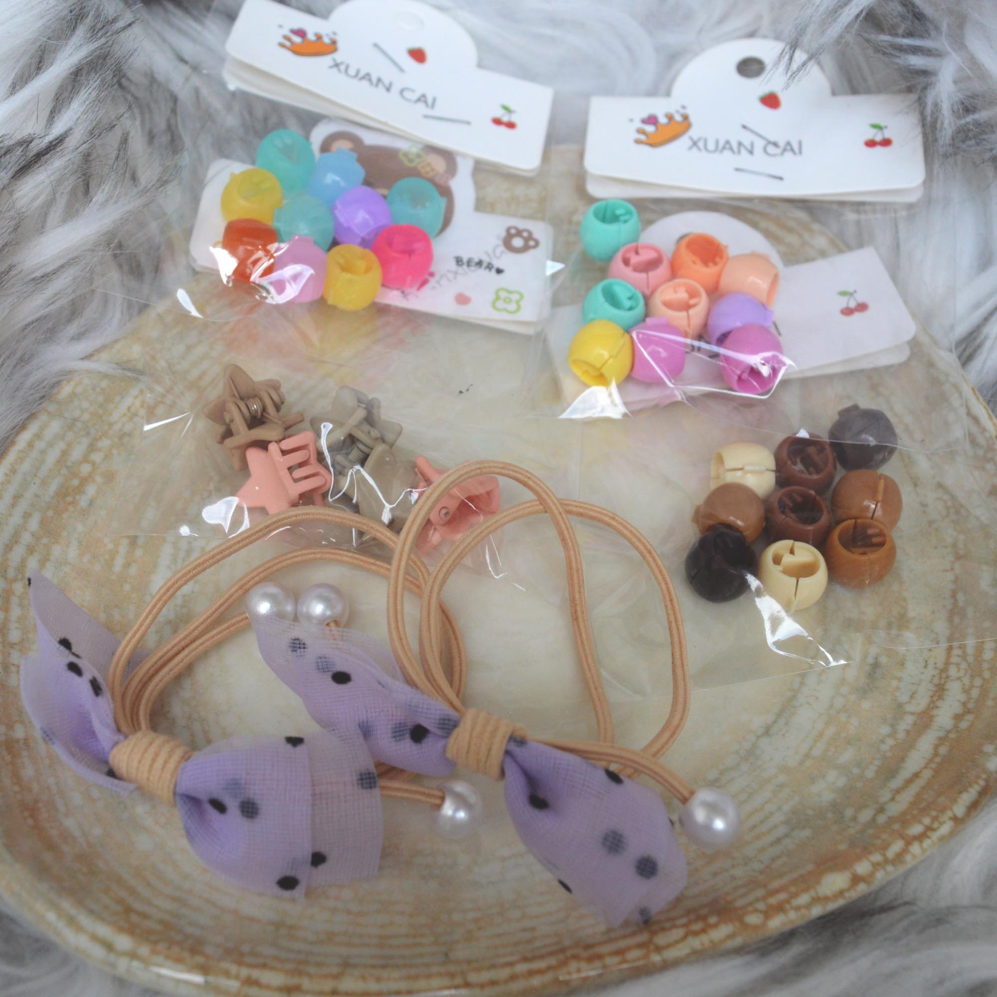 Jewels of Nepal Multi Colored Small Hair Accessories Set For Kids- Pack of all - Image 8