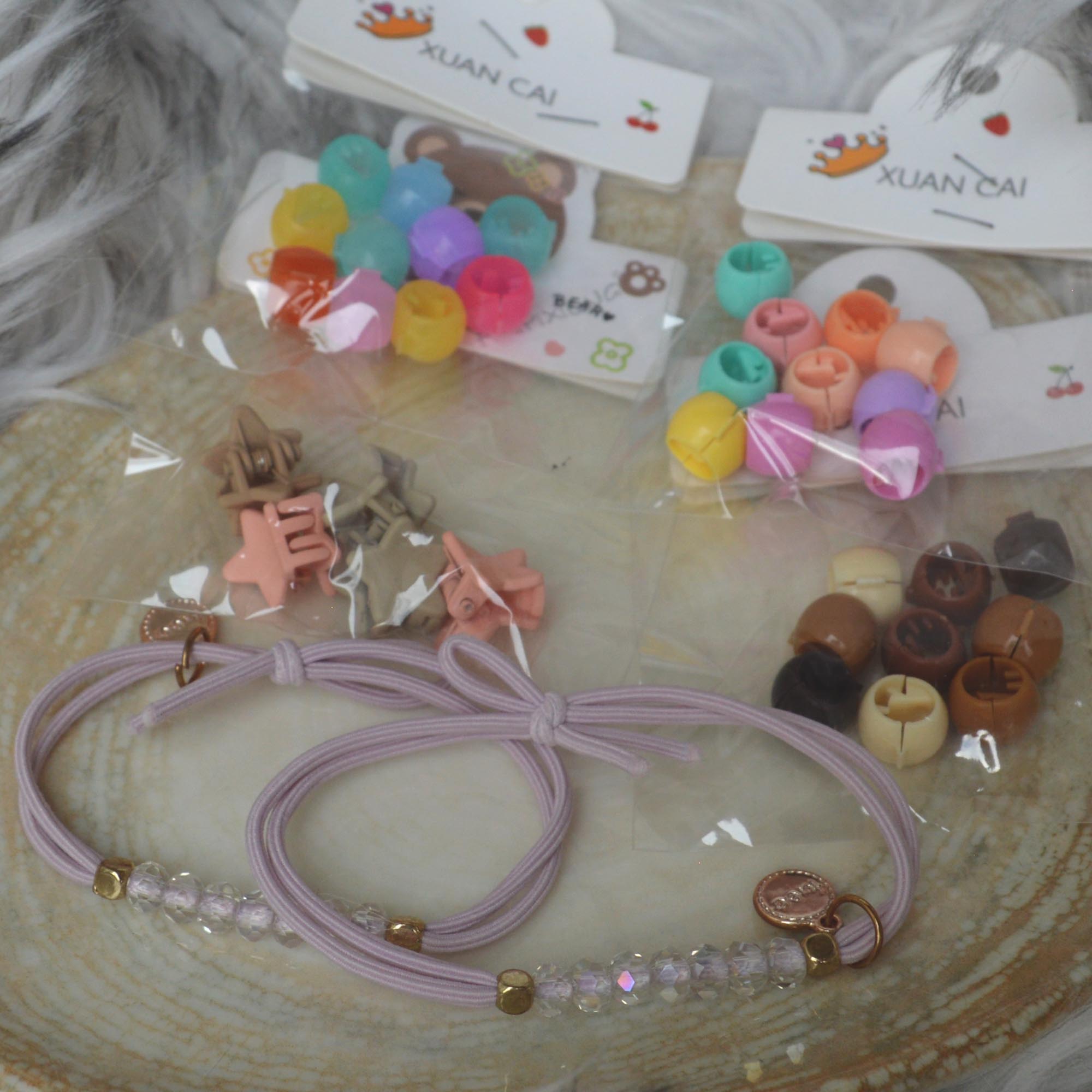 Jewels of Nepal Multi Colored Small Hair Accessories Set For Kids- Pack of all - Image 2