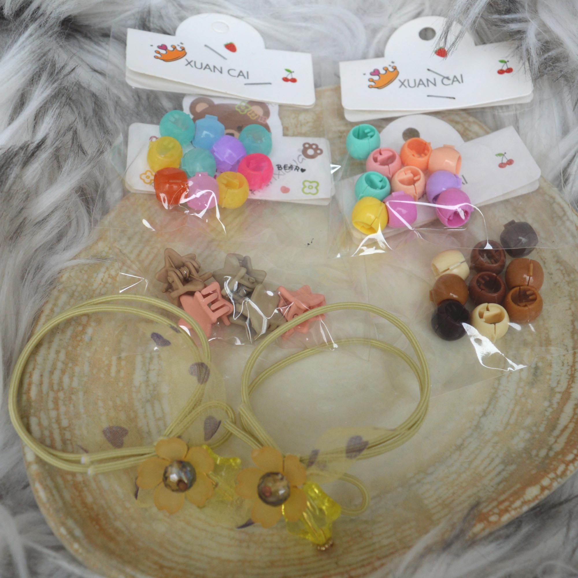 Jewels of Nepal Multi Colored Small Hair Accessories Set For Kids- Pack of all - Image 5