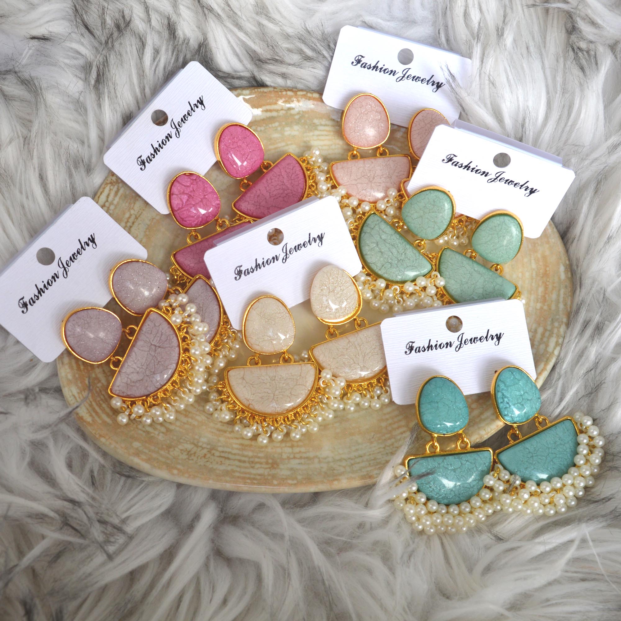 Jewels Of Nepal New Design Beads Fringe Earrings For Women - Image 2