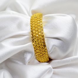 Jewels of Nepal 22K Gold Plated Intricate Patterned Bangles for Women