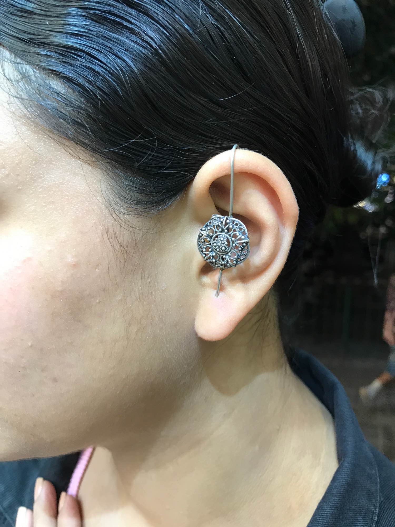 Jewels Of Nepal Pin Ear Cuff