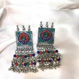 Jewels Of Nepal Multicolored Beaded Earrings