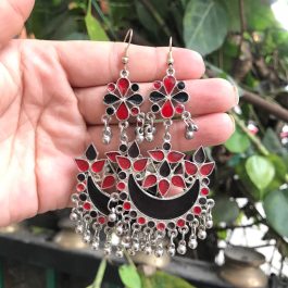 Jewels Of Nepal Afgani Oxidized Earring