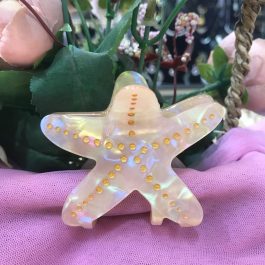 Jewels Of Nepal Starfish - Shaped Acrylic Hair Claw Clip For Women