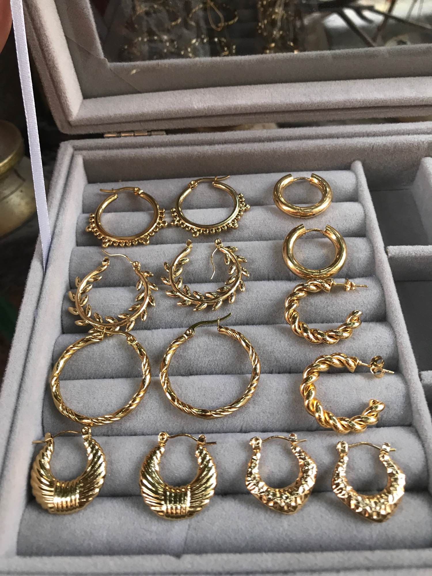 Jewels Of Nepal Stainless Steel Earrings For Women