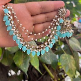 Jewels Of Nepal Premium Quality Kundan Bahubali Jhumki For Women