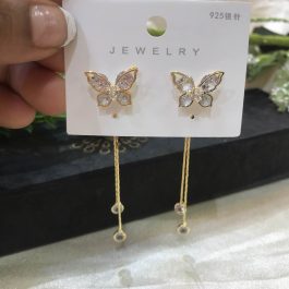 Jewels Of Nepal Butterfly Tassel Earrings For Women