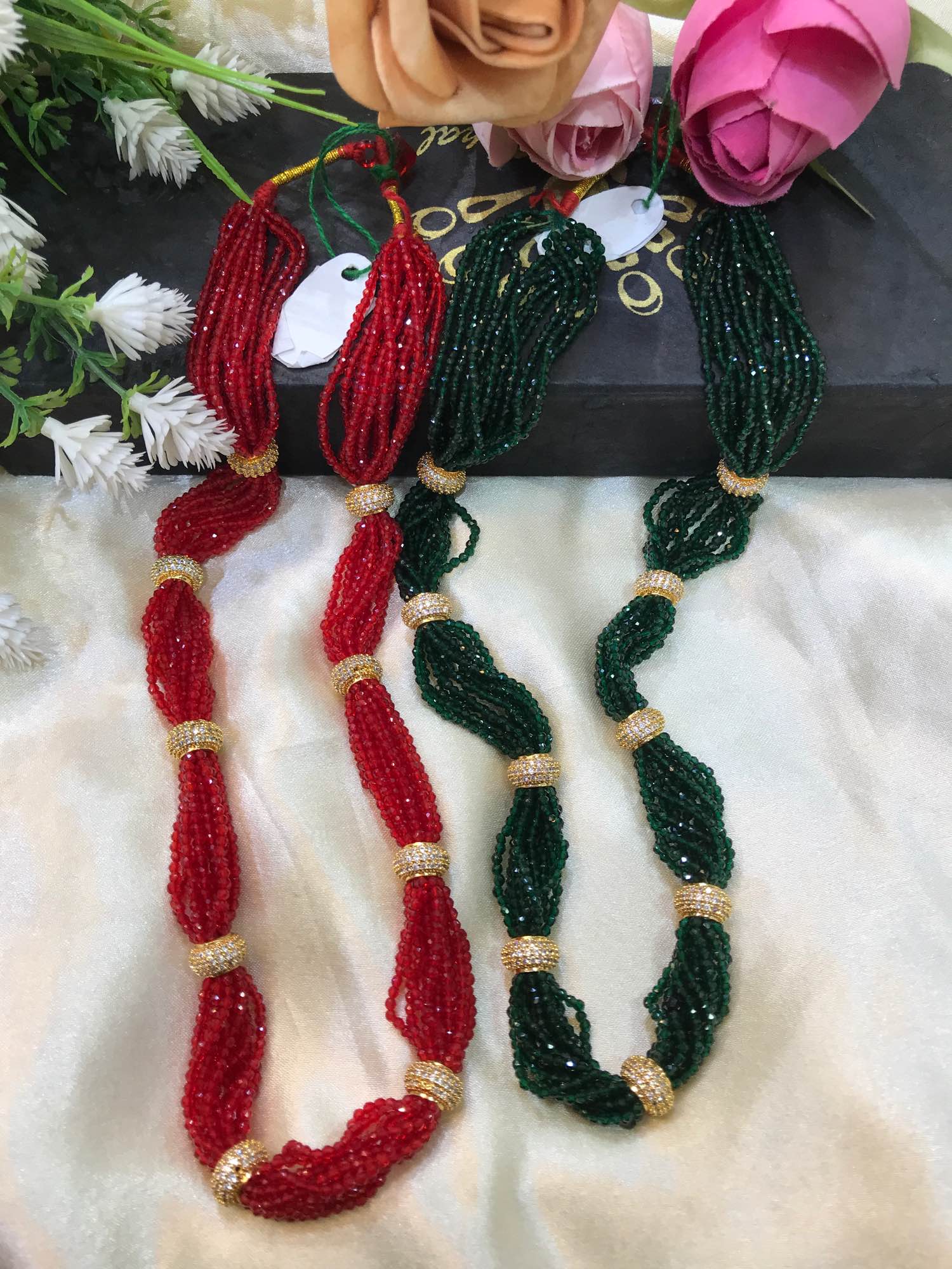 Jewels Of Nepal Gold Plated Beads Naugedi Necklace For Women