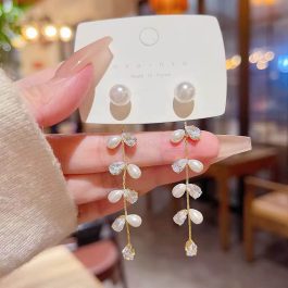 Jewels Of Nepal Moti Faux Korean Earrings For Women