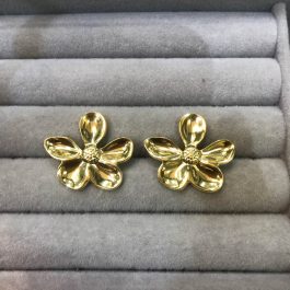 Jewels Of Nepal Stainless Steel Chunky Earring For Women