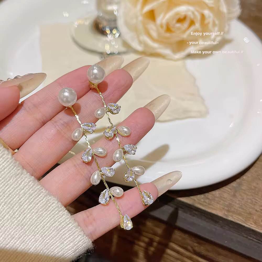 Jewels Of Nepal Moti Faux Korean Earrings For Women - Image 2