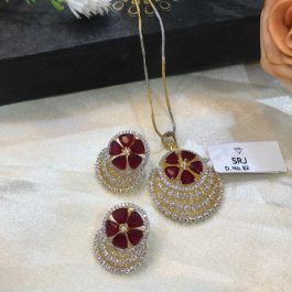 Jewels Of Nepal American Diamond Pendant’s Set For Women