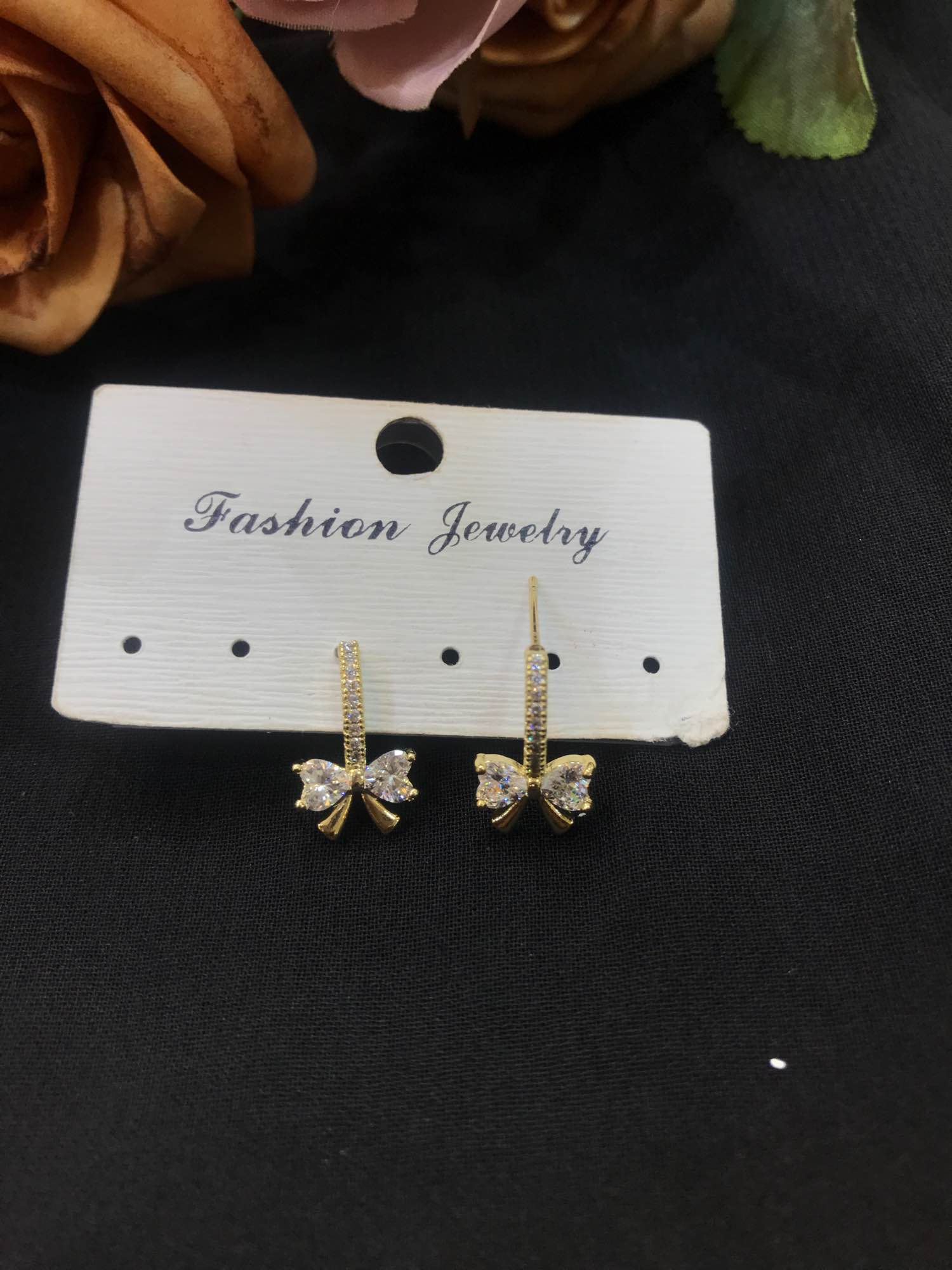 Jewels Of Nepal Juli Style gold Plated Hoop EarringsFor Women - Image 3
