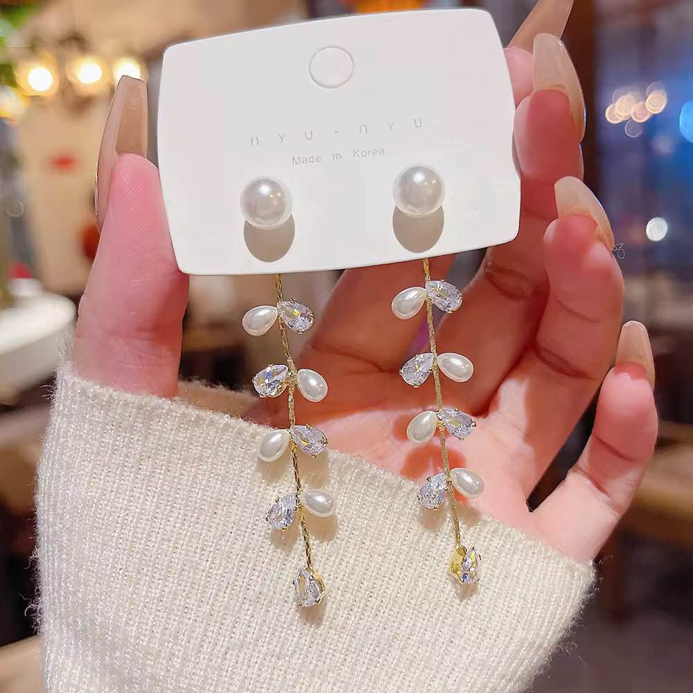 Jewels Of Nepal Moti Faux Korean Earrings For Women - Image 4