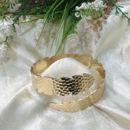 Jewels Of Nepal Gold Plated Arm Cuffs For Women