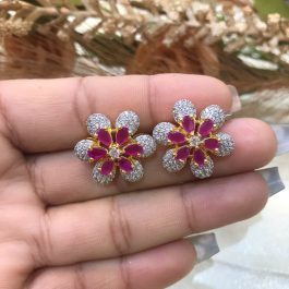 Jewels Of Nepal Australian Diamond Studs For Women