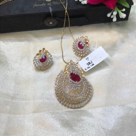 Jewels Of Nepal American Diamond Pendant’s Sets For Women