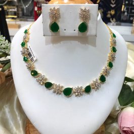 Jewels Of Nepal Australian Diamond Necklace And Earrings Sets For Women